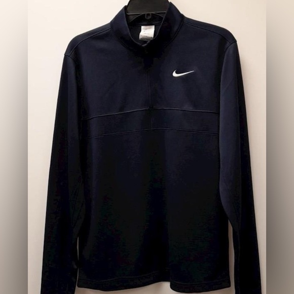 Nike Men's Dark Blue Performance Dri-Fit Golf Quarter 1/2 Zip:NWT’s - Picture 1 of 3